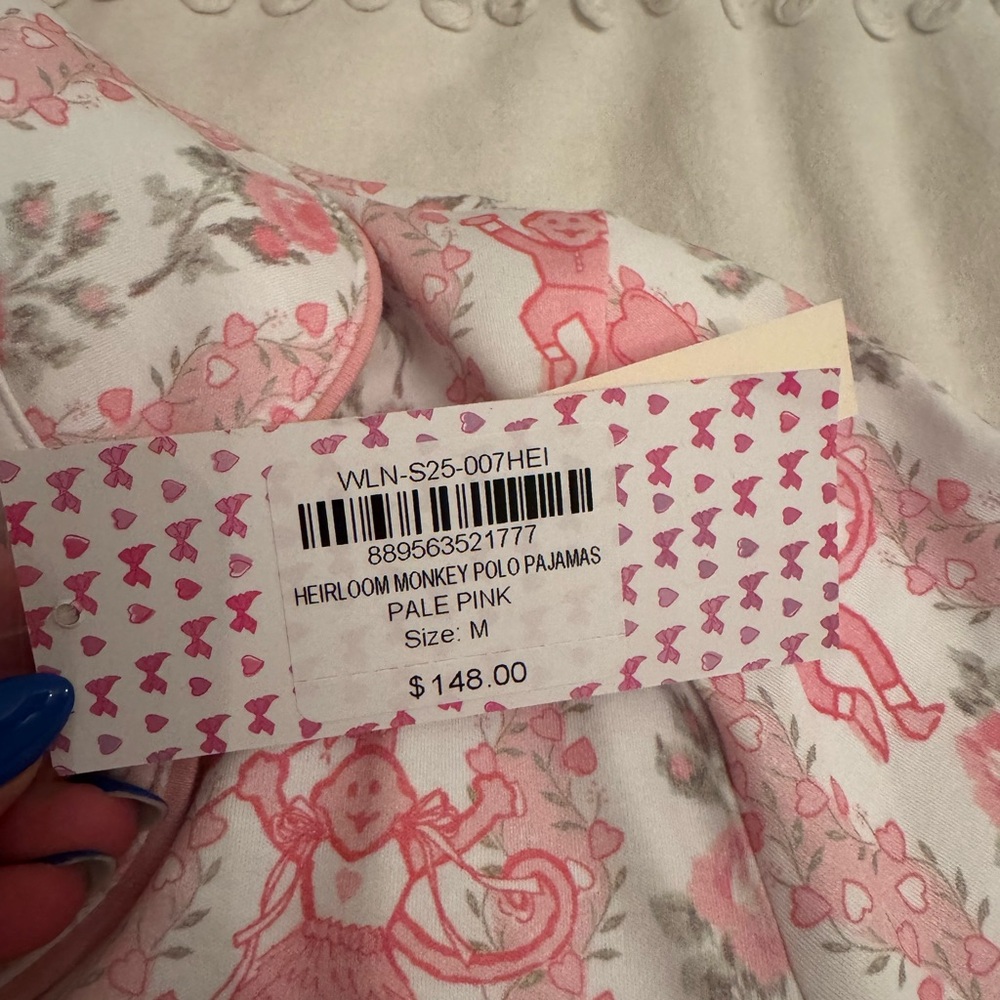 Roller Rabbit x Love Shack Fancy Pajama Set Heirloom Monkey - Picture 5 of 6